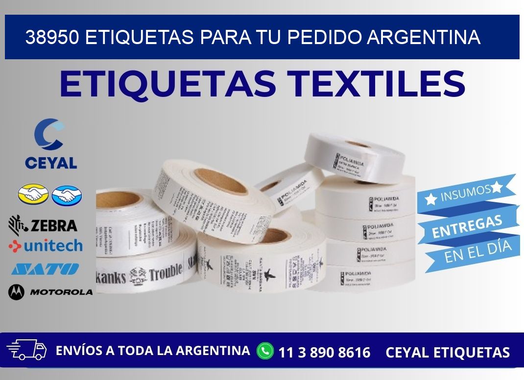 38950 ETIQUETAS PARA TU PEDIDO ARGENTINA
