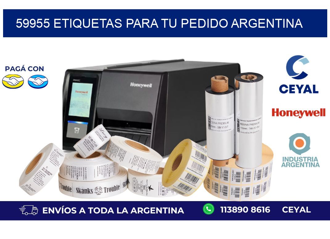59955 ETIQUETAS PARA TU PEDIDO ARGENTINA