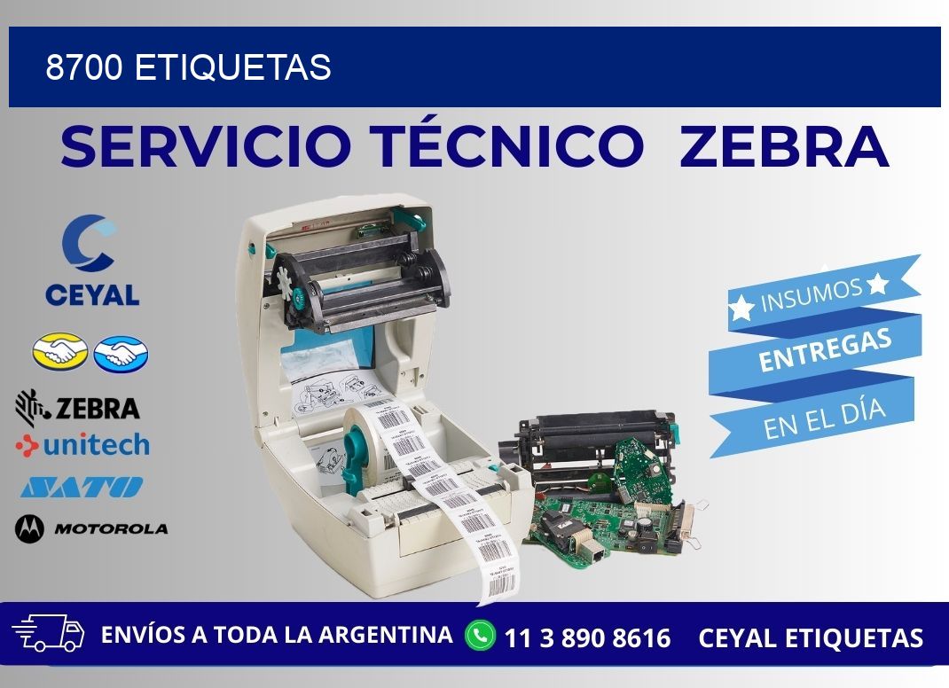 8700 ETIQUETAS