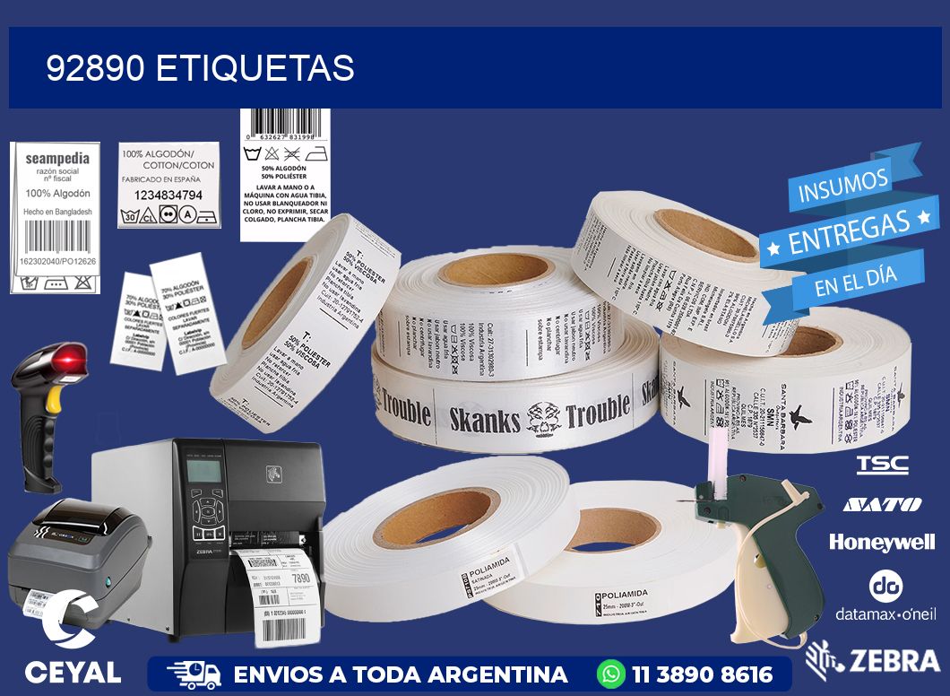 92890 ETIQUETAS