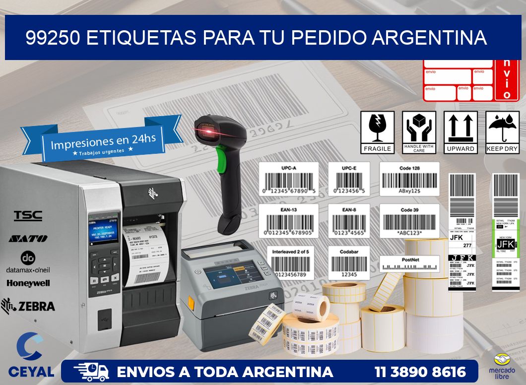 99250 ETIQUETAS PARA TU PEDIDO ARGENTINA