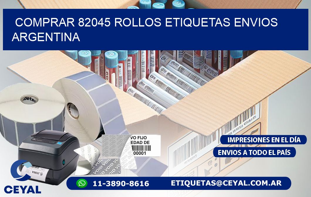 COMPRAR 82045 ROLLOS ETIQUETAS ENVIOS ARGENTINA