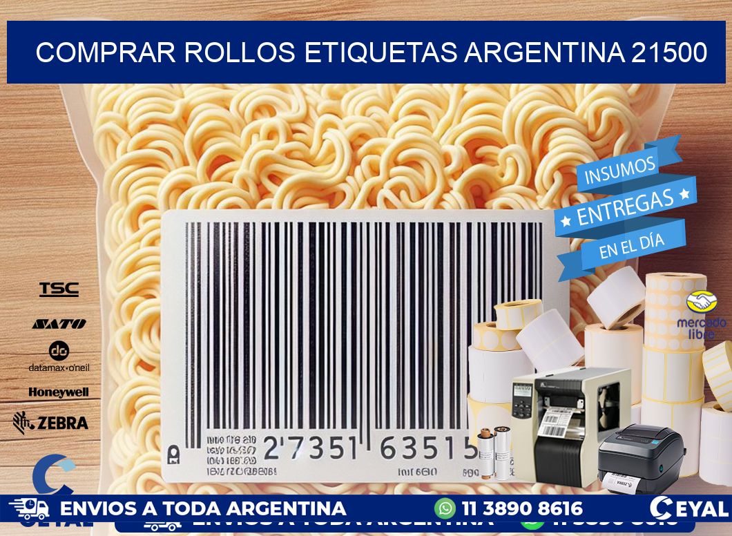 COMPRAR ROLLOS ETIQUETAS ARGENTINA 21500