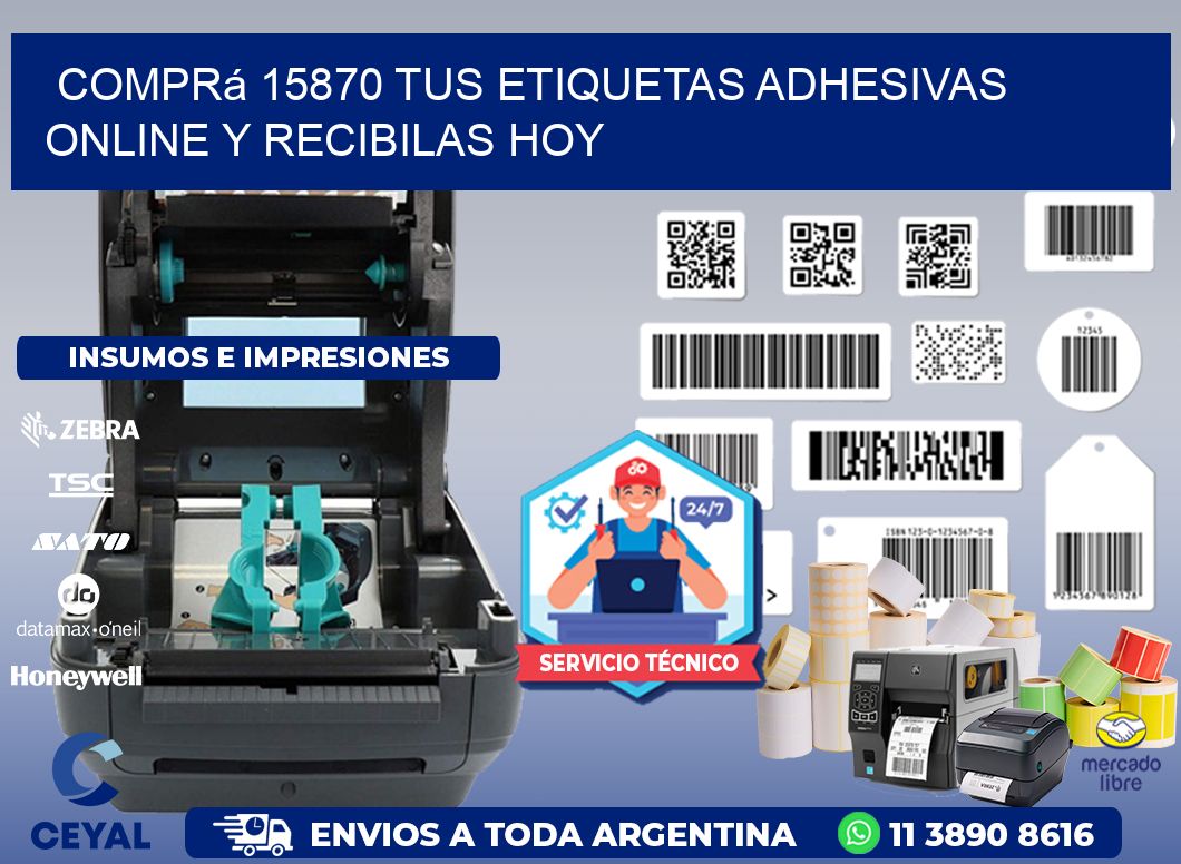 Comprá 15870 tus Etiquetas Adhesivas Online y Recibilas Hoy