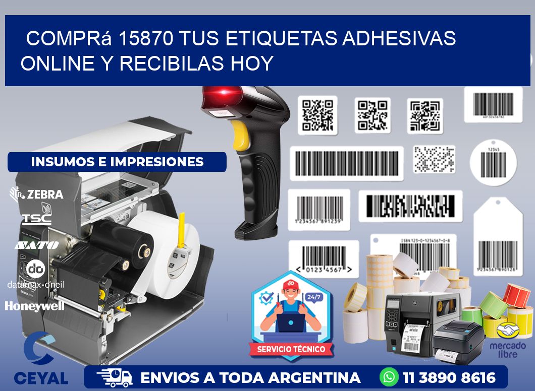 Comprá 15870 tus Etiquetas Adhesivas Online y Recibilas Hoy