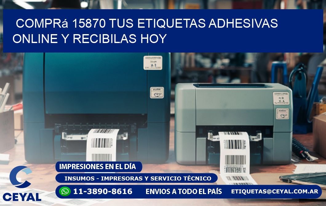 Comprá 15870 tus Etiquetas Adhesivas Online y Recibilas Hoy