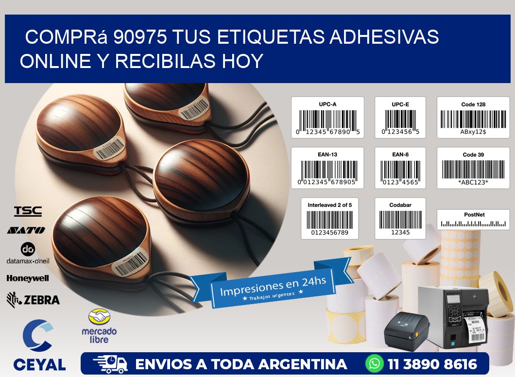 Comprá 90975 tus Etiquetas Adhesivas Online y Recibilas Hoy