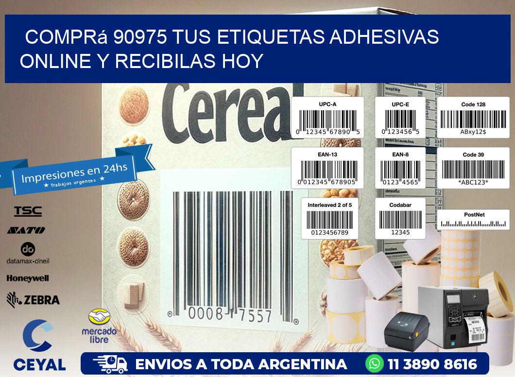 Comprá 90975 tus Etiquetas Adhesivas Online y Recibilas Hoy