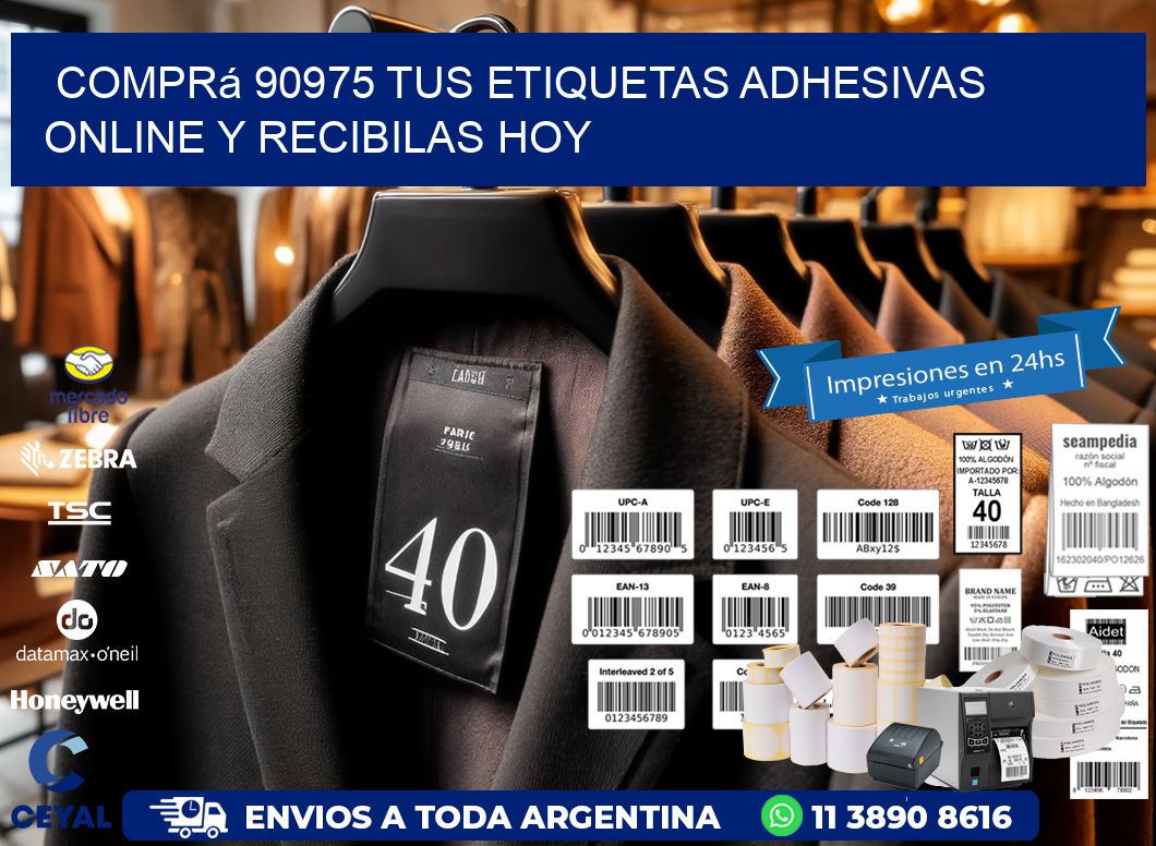 Comprá 90975 tus Etiquetas Adhesivas Online y Recibilas Hoy