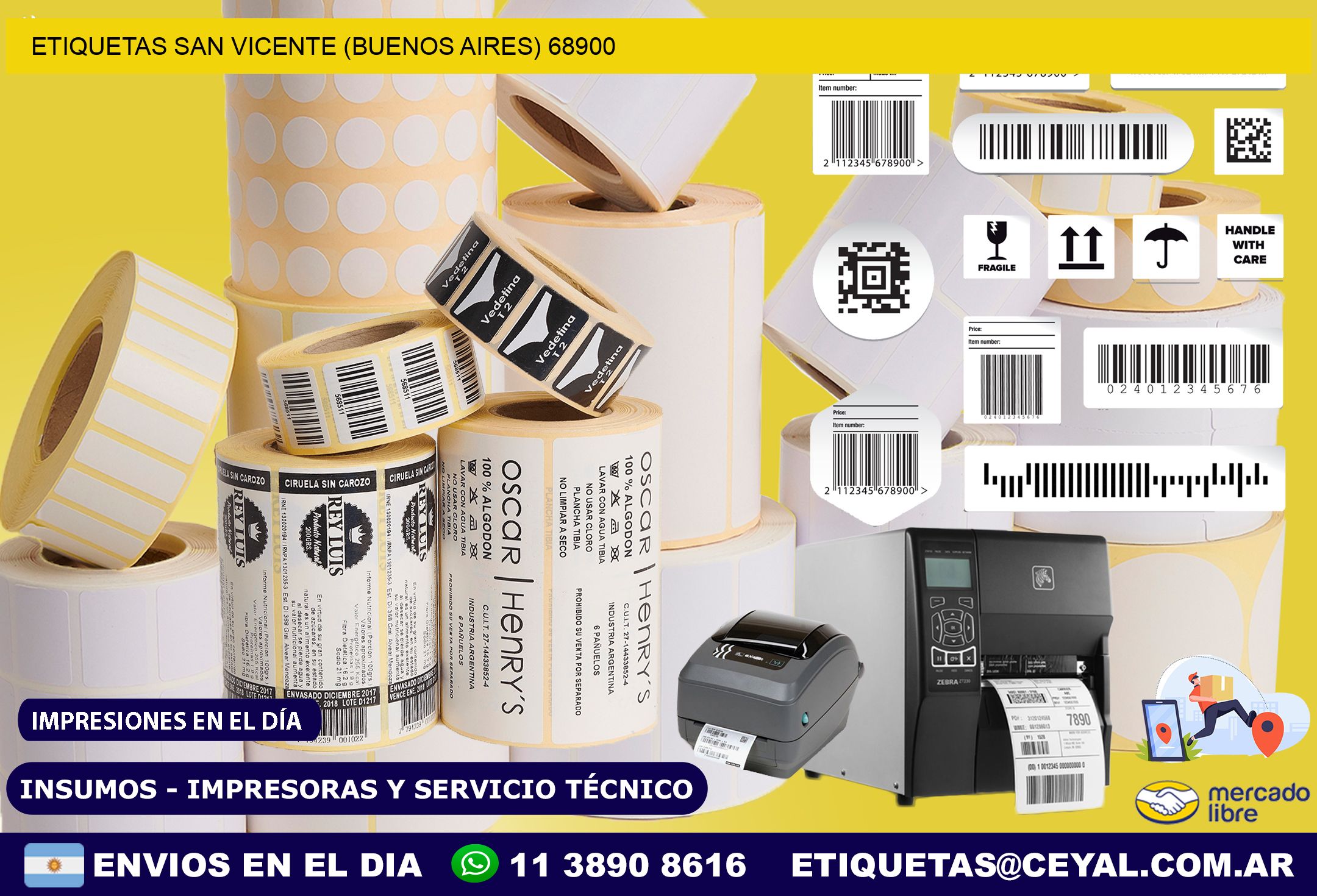 ETIQUETAS SAN VICENTE (BUENOS AIRES) 68900