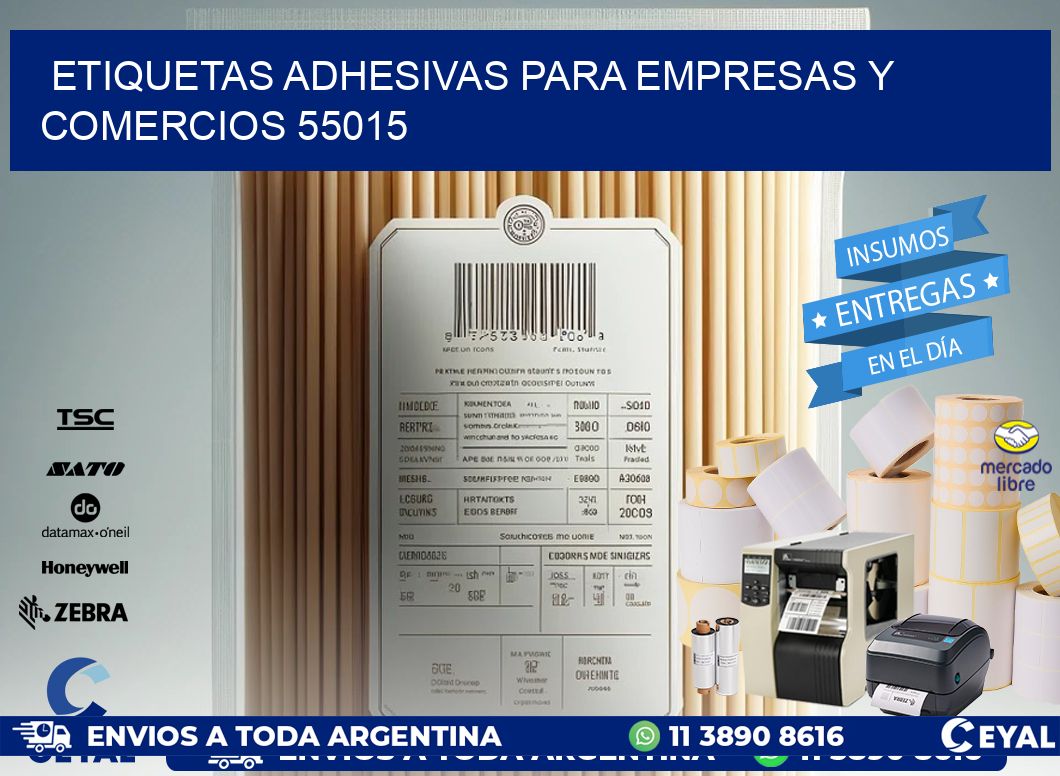 Etiquetas Adhesivas para Empresas y Comercios 55015