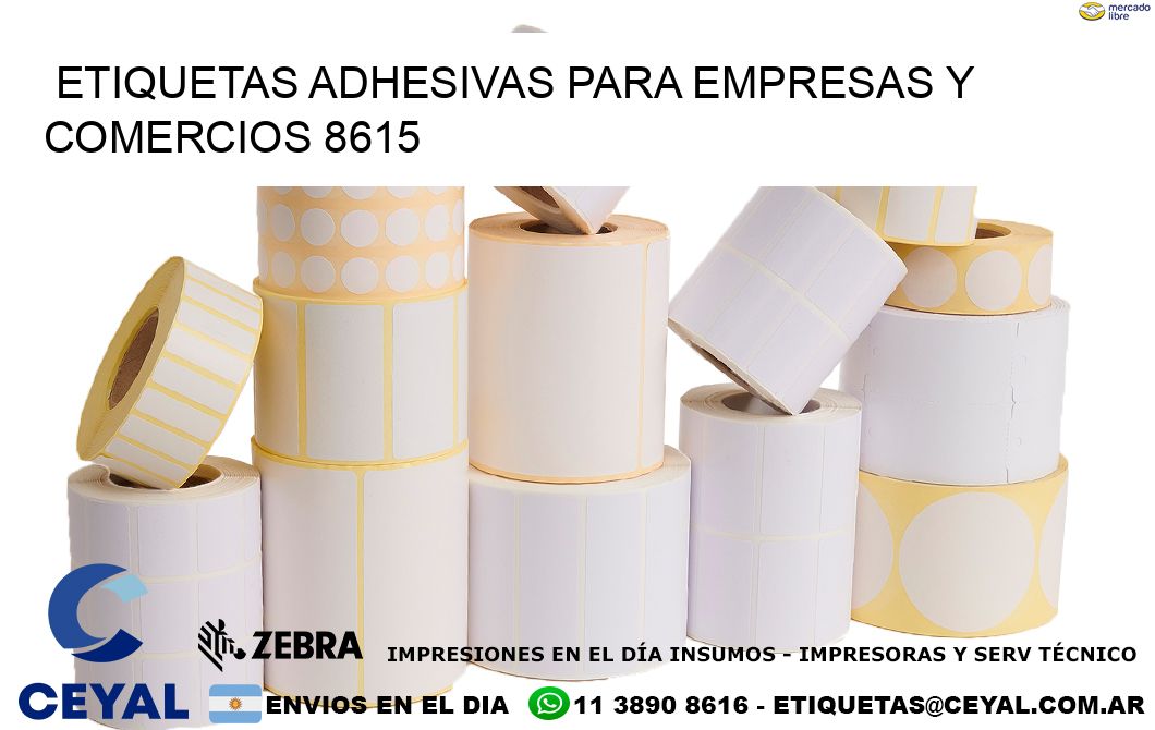 Etiquetas Adhesivas para Empresas y Comercios 8615