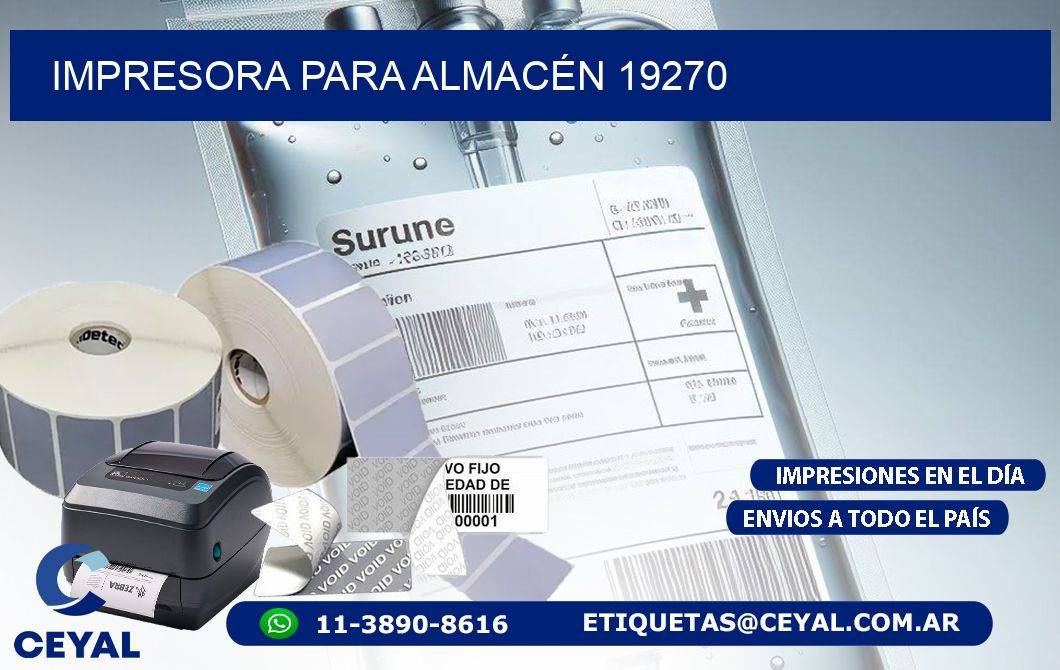 IMPRESORA PARA ALMACÉN 19270