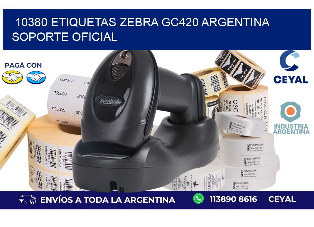 10380 etiquetas zebra gc420 argentina SOPORTE OFICIAL