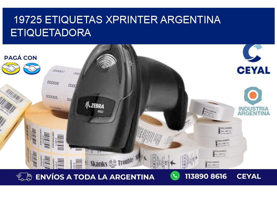 19725 etiquetas xprinter argentina ETIQUETADORA