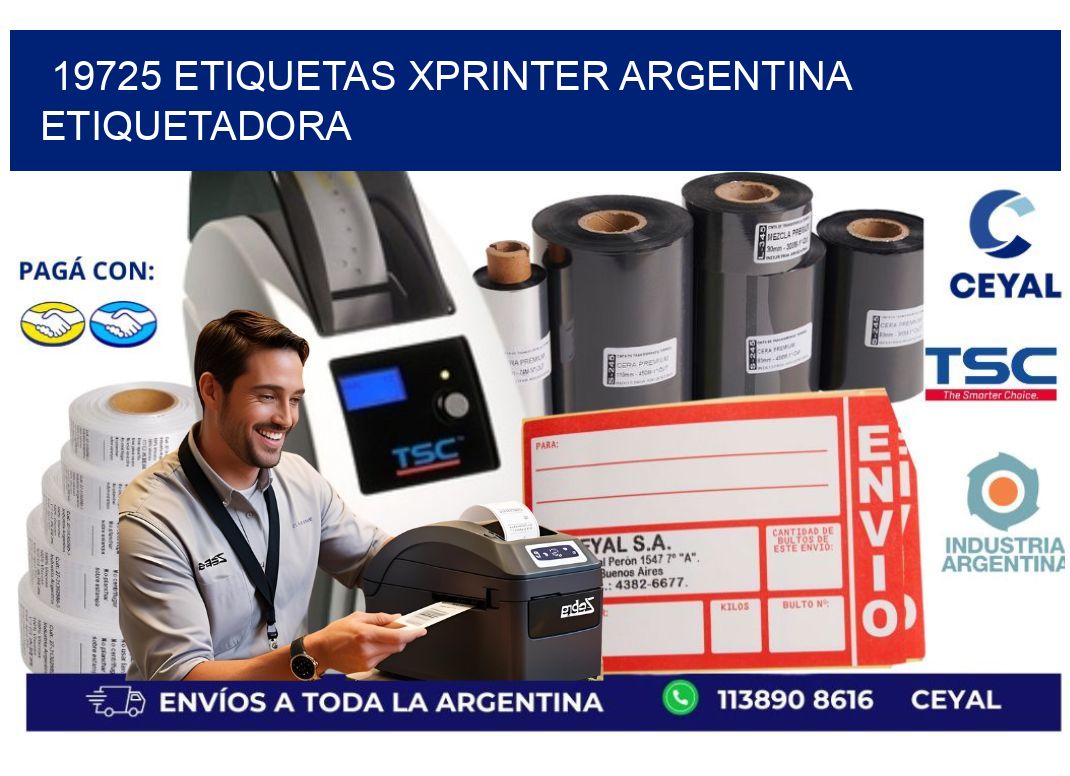 19725 etiquetas xprinter argentina ETIQUETADORA