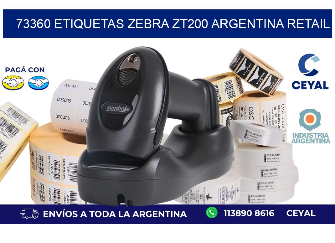 73360 etiquetas zebra zt200 argentina RETAIL