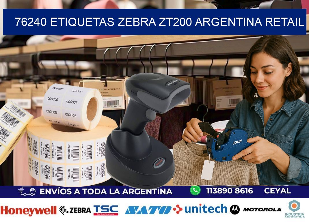 76240 etiquetas zebra zt200 argentina RETAIL