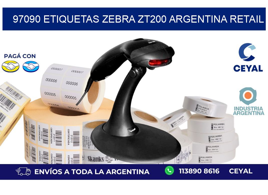 97090 etiquetas zebra zt200 argentina RETAIL
