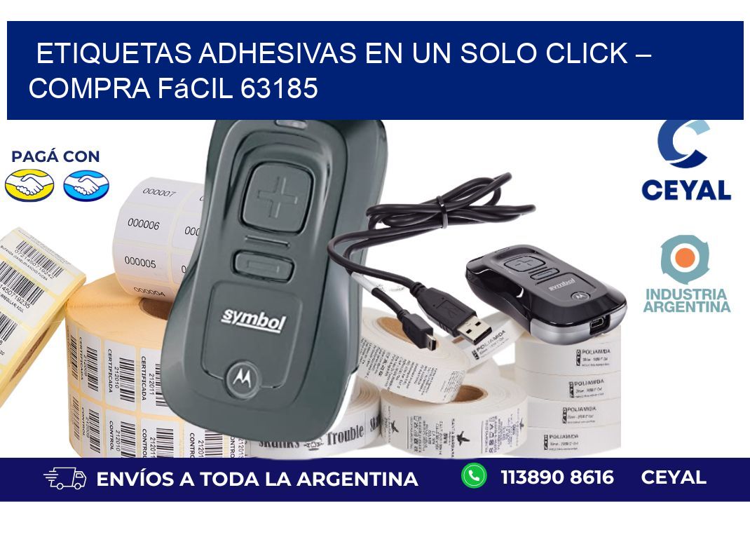 Etiquetas Adhesivas en un Solo Click – Compra Fácil 63185
